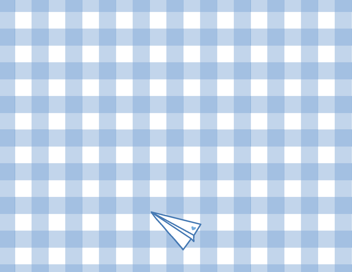 Gingham-Backed Notecards
