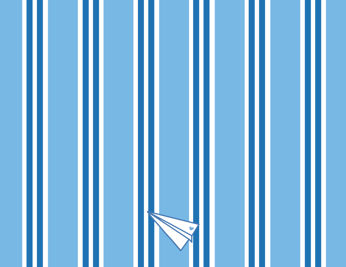 Stripe Society Notecards