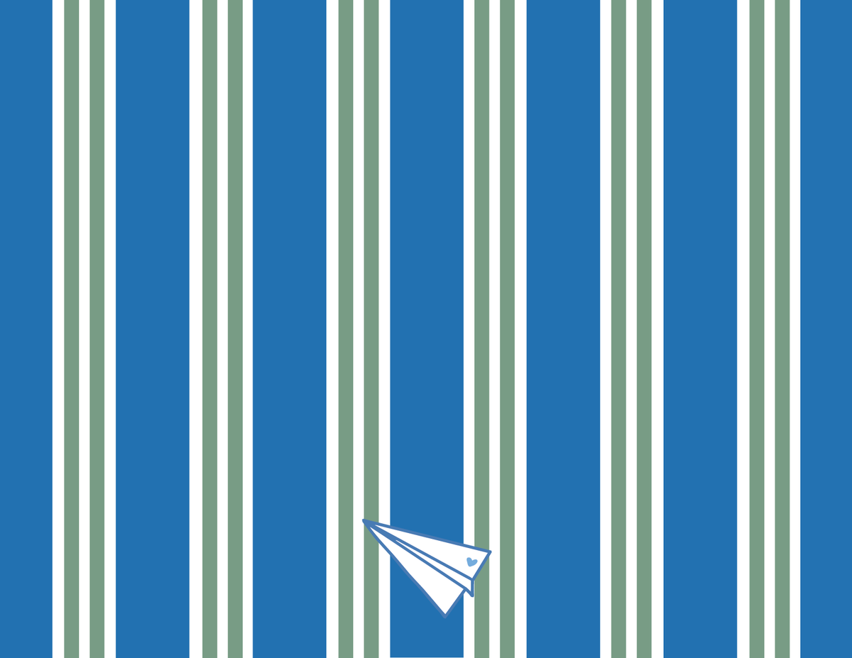 Stripe Society Notecards
