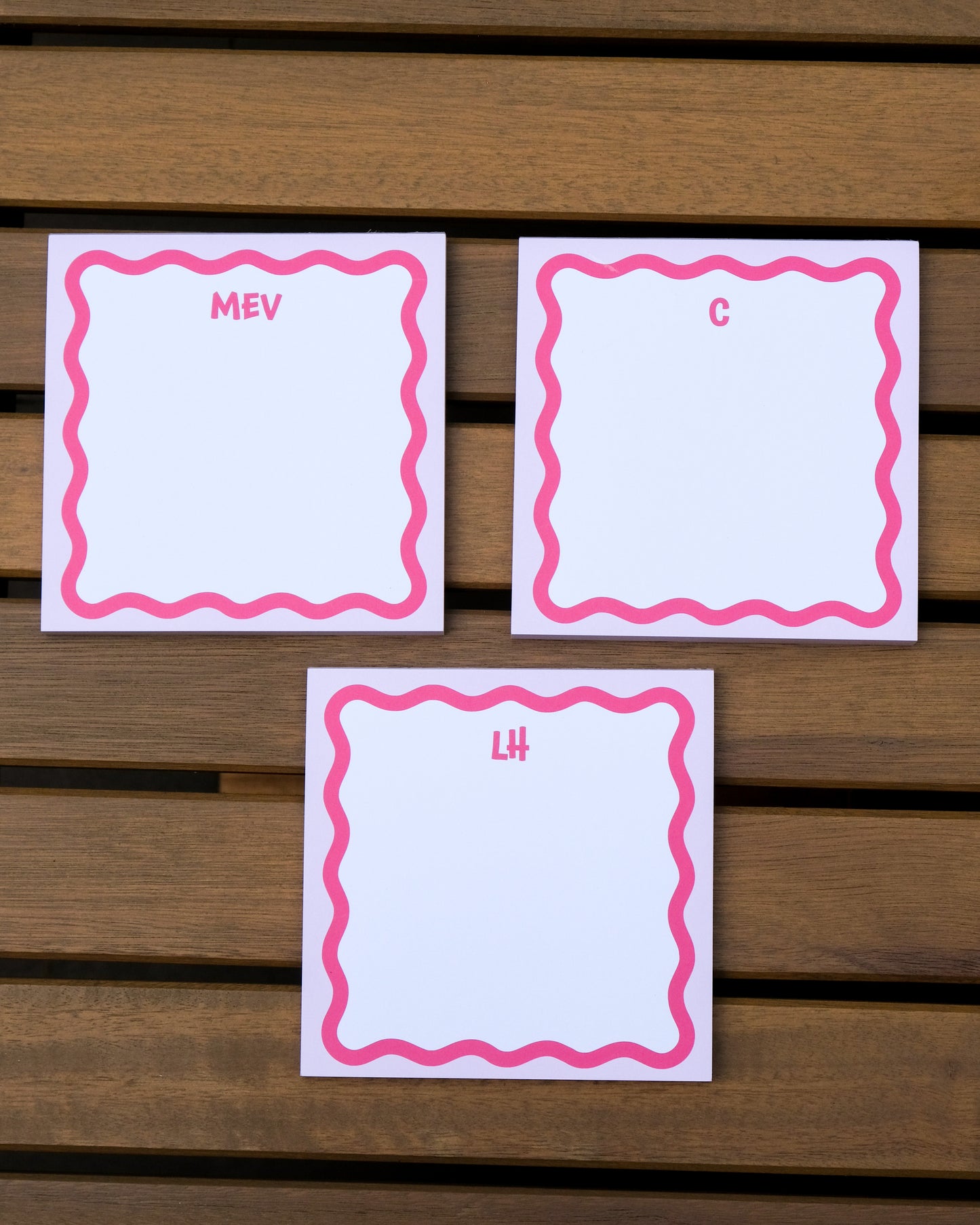 Scallop Monogram Notepad