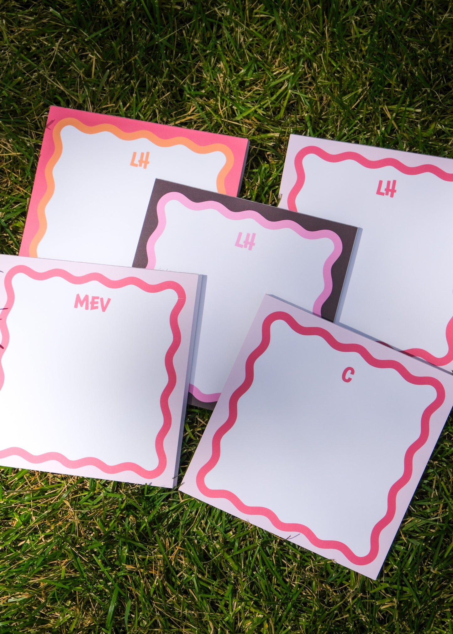 Scallop Monogram Notepad