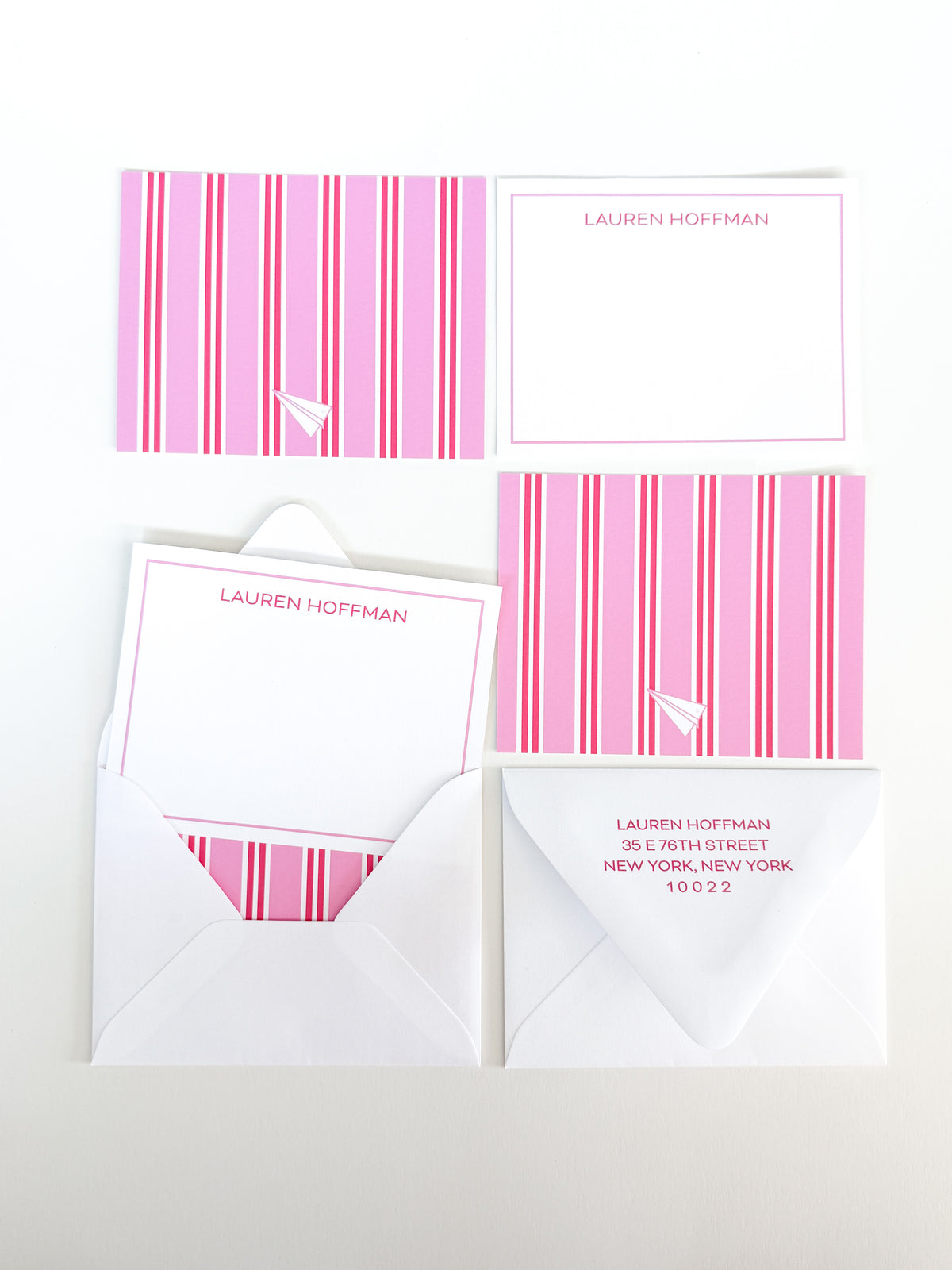 Stripe Society Notecards