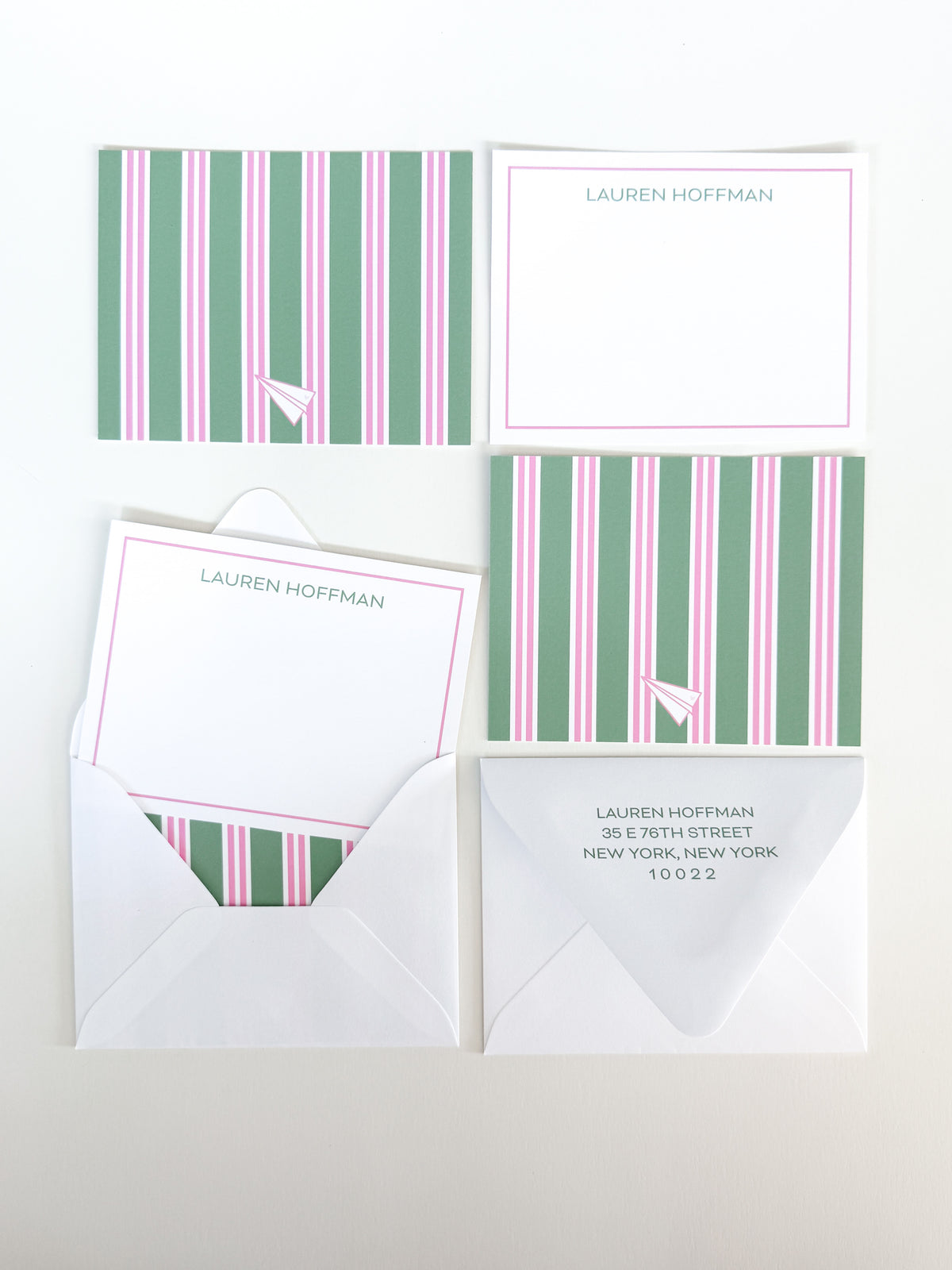 Stripe Society Notecards