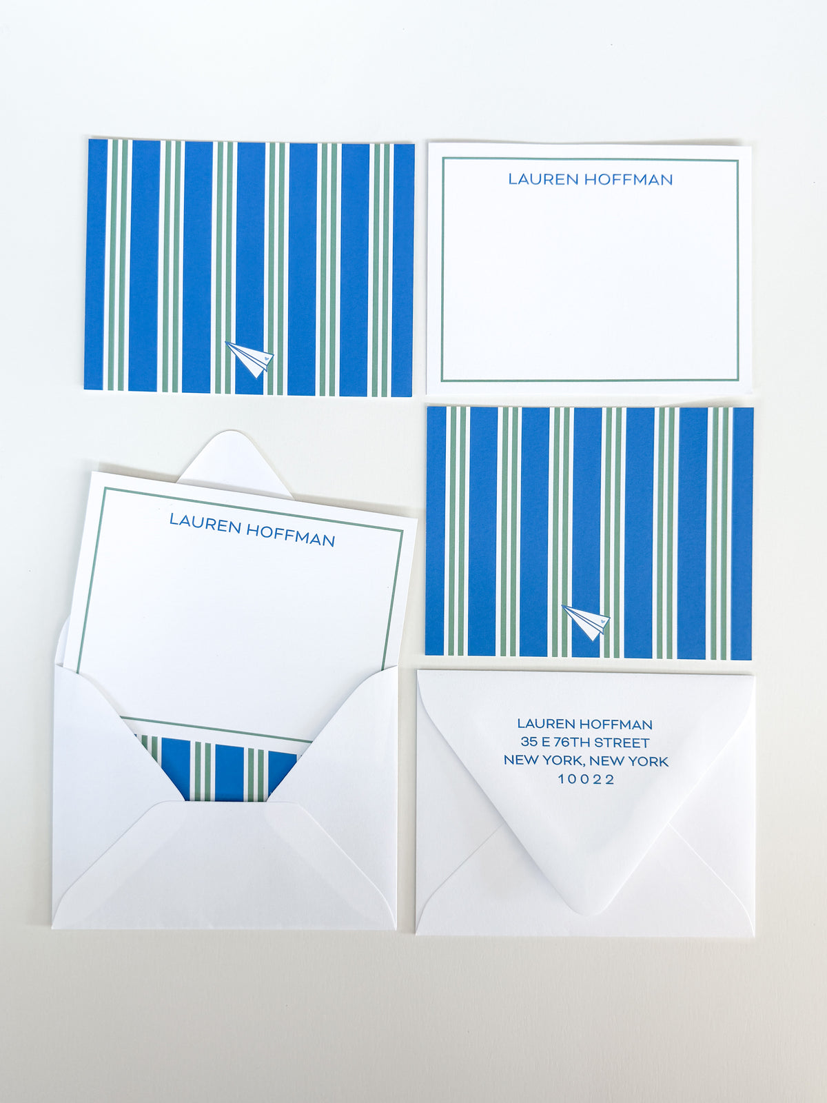 Stripe Society Notecards