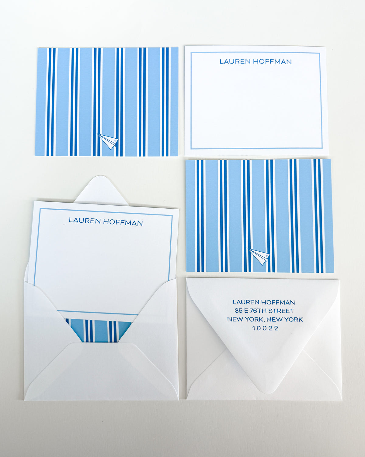 Stripe Society Notecards